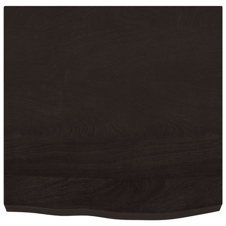 Vidaxx plan de lavabo 60x60x (2-6) cm bois massif traité marron foncé