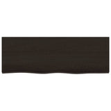 Vidaxx plan de lavabo 80x30x (2-4) cm bois massif traité marron foncé