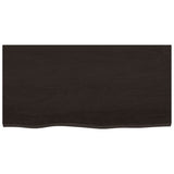 Vidaxx plan de vasque 80x40x2 cm bois massif traité marron foncé