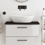 Vidaxx plan de vasque 80x40x2 cm bois massif traité marron foncé
