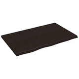 Vidaxx plan de lavabo 80x50x2 cm bois massif traité marron foncé