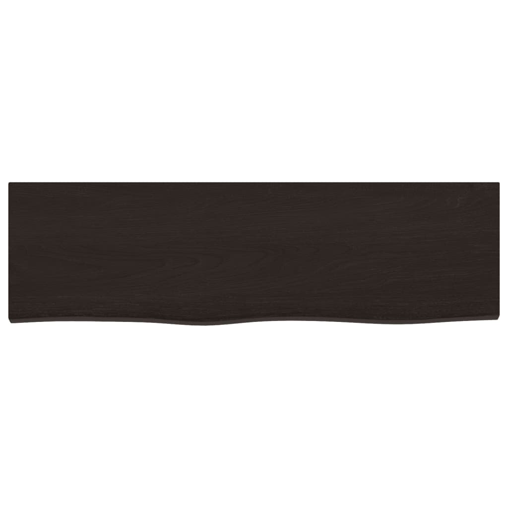 Vidaxx plan de vasque 100x30x2 cm bois massif traité marron foncé