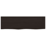 Vidaxx plan de vasque 100x30x2 cm bois massif traité marron foncé