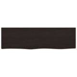 Vidaxx plan de lavabo 100x30x (2-4) cm bois massif traité marron foncé