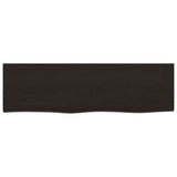 Vidaxx plan de lavabo 100x30x (2-6) cm bois massif traité marron foncé