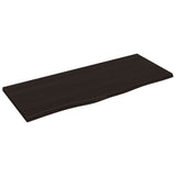 Vidaxx plan de vasque 100x40x2 cm bois massif traité marron foncé