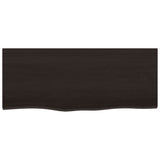 Vidaxx plan de vasque 100x40x2 cm bois massif traité marron foncé