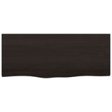 Vidaxx plan de lavabo 100x40x (2-4) cm bois massif traité marron foncé