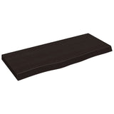 Vidaxx plan de lavabo 100x40x (2-6) cm bois massif traité marron foncé