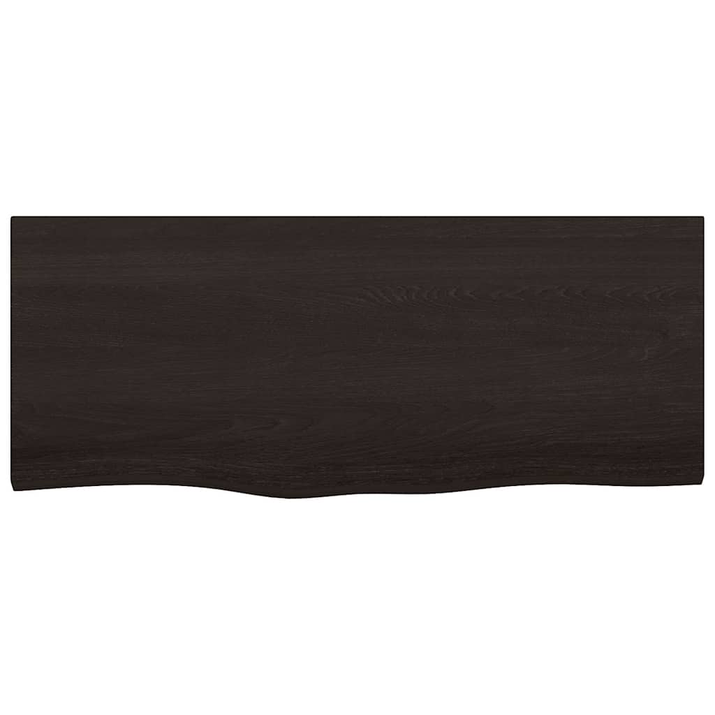 Vidaxx plan de lavabo 100x40x (2-6) cm bois massif traité marron foncé