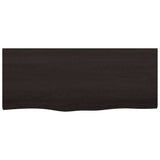 Vidaxx plan de lavabo 100x40x (2-6) cm bois massif traité marron foncé