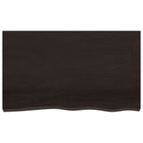 Vidaxx plan de lavabo 100x60x2 cm bois massif traité marron foncé