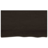 Vidaxx plan de lavabo 100x60x (2-6) cm bois massif traité marron foncé