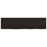 Vidaxx plan de lavabo 120x30x (2-4) cm bois massif traité marron foncé
