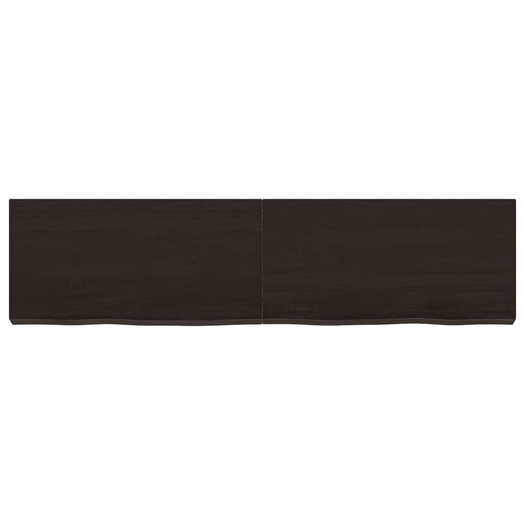 VidaXL Washbasin sheet 120x30x (2-6) cm treated solid wood dark brown