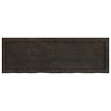 Vidaxx plan de lavabo 120x40x (2-6) cm bois massif traité marron foncé
