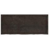 Vidaxx plan de lavabo 120x50x (2-4) cm bois massif traité marron foncé