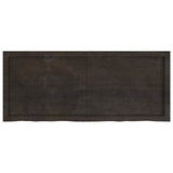 Vidaxx plan de lavabo 120x50x (2-6) cm bois massif traité marron foncé