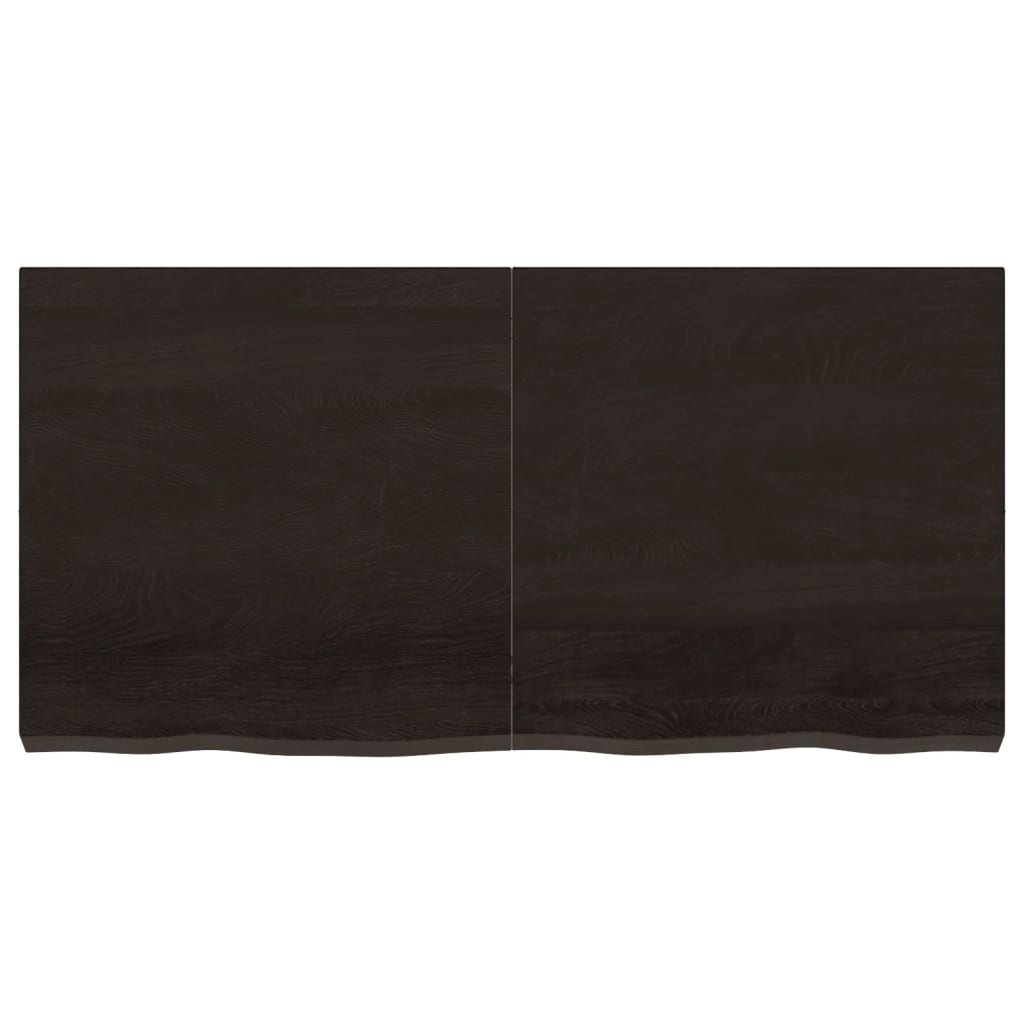 VidaXL Washbasin sheet 120x60x (2-6) cm treated solid wood dark brown