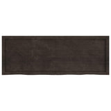 Vidaxx plan de lavabo 140x50x (2-6) cm bois massif traité marron foncé