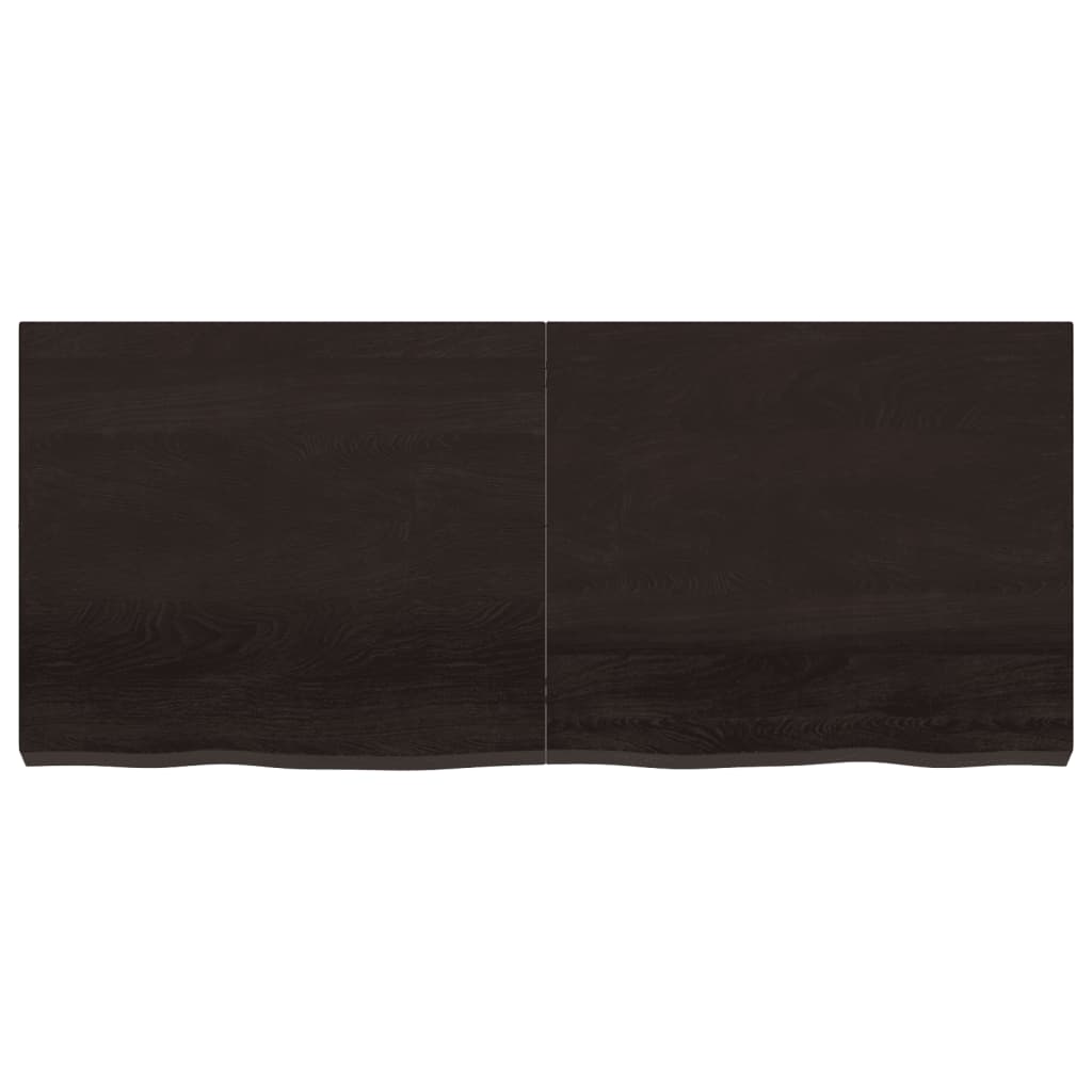 Vidaxl Washbasin Sheet 140x60x (2-6) CM ošetřené pevné dřevo tmavě hnědé