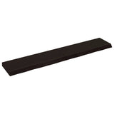 Vidaxx plan de lavabo 160x30x (2-6) cm bois massif traité marron foncé