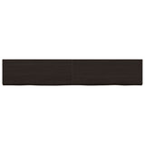 Vidaxx plan de lavabo 160x30x (2-6) cm bois massif traité marron foncé