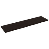 Vidaxl Washbasin Sheet 160x40x (2-4) CM Mada maciza tratada marrón oscuro