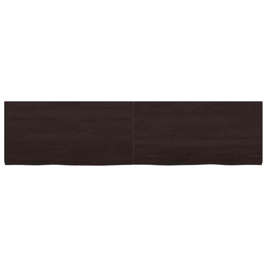 Vidaxx plan de lavabo 160x40x (2-4) cm bois massif traité marron foncé