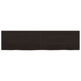 Vidaxl Washbasin Sheet 160x40x (2-4) CM Mada maciza tratada marrón oscuro