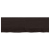 Vidaxx plan de lavabo 160x50x (2-4) cm bois massif traité marron foncé