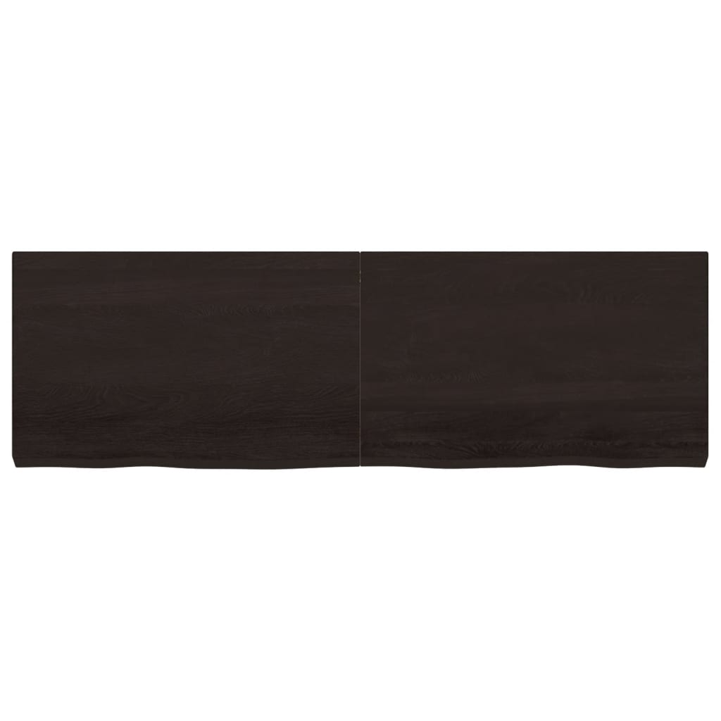 Vidaxx plan de lavabo 160x50x (2-6) cm bois massif traité marron foncé