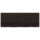 Vidaxl Washbasin Sheet 160x60x (2-4) CM Mada maciza tratada marrón oscuro