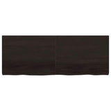 Vidaxx plan de lavabo 160x60x (2-6) cm bois massif traité marron foncé