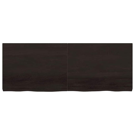 Vidaxx plan de lavabo 160x60x (2-6) cm bois massif traité marron foncé