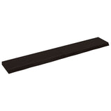 Vidaxx plan de lavabo 180x30x (2-6) cm bois massif traité marron foncé