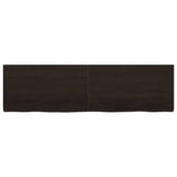 Vidaxx plan de lavabo 180x50x (2-6) cm bois massif traité marron foncé