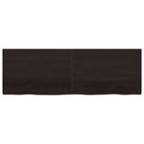 Vidaxl Washbasin Sheet 180x60x (2-4) CM Mada maciza tratada marrón oscuro