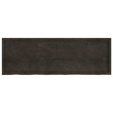 Vidaxx plan de lavabo 180x60x (2-6) cm bois massif traité marron foncé