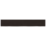 VidaXL Washbasin sheet 200x30x (2-4) cm treated solid wood dark brown