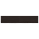 Vidaxx plan de lavabo 200x40x (2-6) cm bois massif traité marron foncé