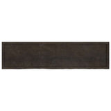 Vidaxx plan de lavabo 200x50x (2-4) cm bois massif traité marron foncé