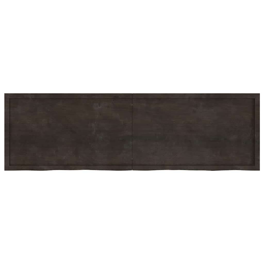 Vidaxx plan de lavabo 200x60x (2-4) cm bois massif traité marron foncé