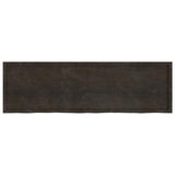 Vidaxx plan de lavabo 200x60x (2-4) cm bois massif traité marron foncé
