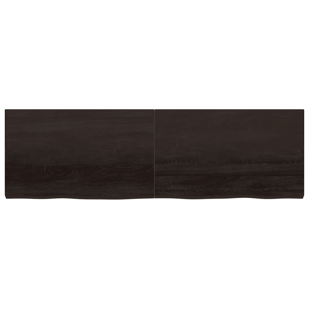 VidaXL Washbasin sheet 200x60x (2-6) cm treated solid wood dark brown