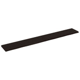 VidaXL Plan de lavabo 220x30x (2-4) cm bois massif traité brun foncé