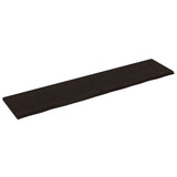 Vidaxx plan de lavabo 220x50x (2-4) cm bois massif traité marron foncé