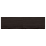 Vidaxl Washbasin Sheet 220x60x (2-4) CM Mada maciza tratada marrón oscuro