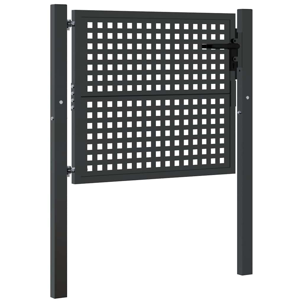 VidaXL Portail 105x125 cm acier anthracite