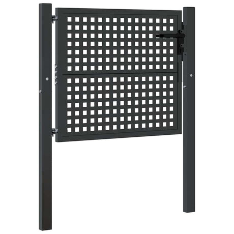 VidaXL Portail 105x125 cm acier anthracite